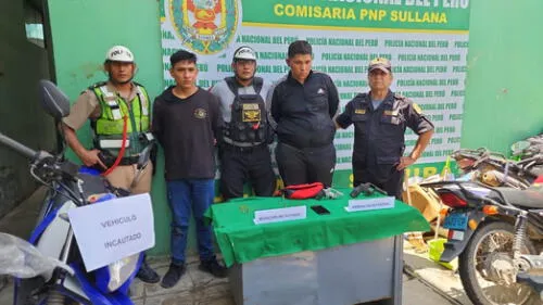 Los sujetos son investigados por presunto robo agravado. Foto: PNP Los sujetos son investigados por presunto robo agravado. Foto: PNP