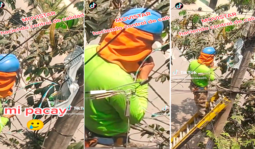 Miles de usuarios pidieron invitarles agua a los técnicos que llegan a reparar cables de telefonía.