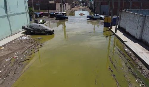 Los aniegos de desagüe proliferan en Chiclayo. Son focos de contaminación. Foto: Clinton Medina/La República larepublica.pe