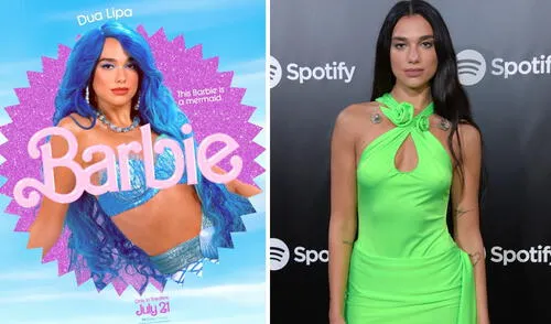 Dua Lipa publicó una fotografía sobre su personaje en la película de Barbie. Foto: composición LR/captura de Instagram/Vogue México Dua Lipa confirma su participación en live-action de la película de "Barbie"