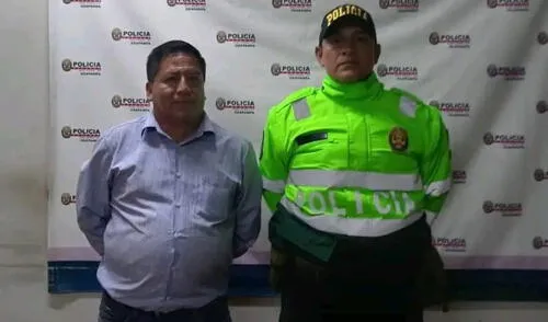 El detenido fue trasladado a la dependencia policial de La Merced. Foto: Oxapampa Noticias El detenido fue trasladado a la dependencia policial de La Merced