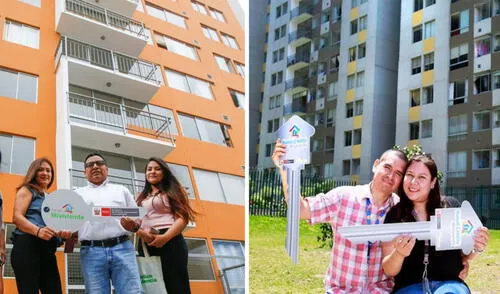 Ministerio de Vivienda dispone de beneficios como Techo Propio, Nuevo Crédito MiVivienda, Mi Terreno para el sueño de la casa propia. Foto: Composición LR/MVCS Bonos para vivienda
