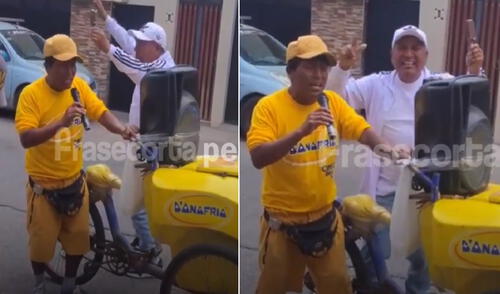 Video tiene más de 300 reacciones en Facebook. Foto: composición LR/captura de Facebook/Frase Corta Heladero de D'Onofrio