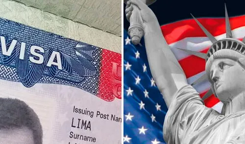 El aumento del precio de la visa para Estados Unidos está dirigido a los turistas, estudiantes y trabajadores temporales. Foto: composición LR/Andina/RTVE costo de visa a Estados Unidos