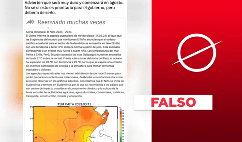 Anuncio del Fenómeno de El Niño por parte del Gobierno de Australia