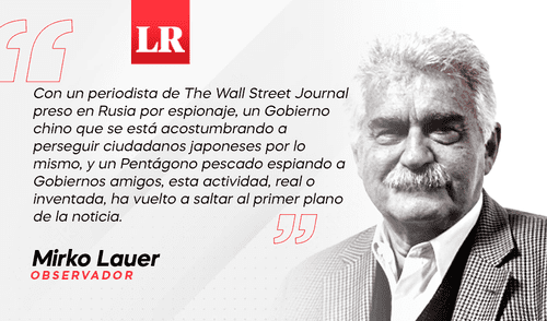 Espías, por Mirko Lauer larepublica.pe