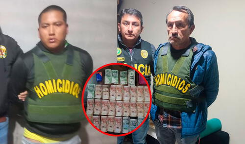 Agentes de la PNP lograron capturar a estos criminales este martes 2 de mayo. Foto: composición LR/PNP Huancayo