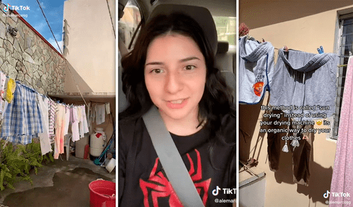 Joven se vuelve viral por su reacción al ver que puede secar su ropa con el sol y sin secadora