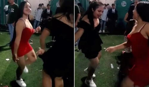Dos jóvenes se lucieron con su forma de bailar el huayno y su video se volvió viral en redes sociales. Foto: composición LR/Facebook/Rutas Cajamarquinas Peruanas se enfrentan en duelo de huayno y sus pasos se vuelven virales en las redes sociales