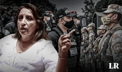 Boluarte y su gestión han tomado acciones contra las fuerzas del orden, mas no se responsabilizaron a nivel político. Foto: composición de Alvaro Lozano/La República/Andina larepublica.pe