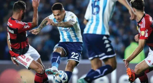 Paolo Guerrero tiene tres goles en Racing. Foto: Racing