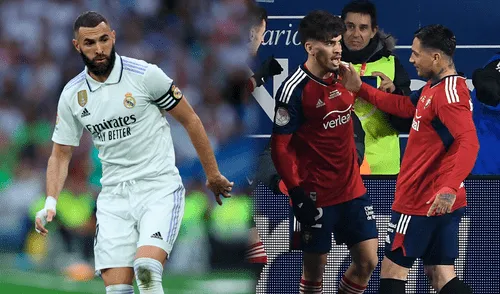 El último partido entre ambos fue triunfo 2-0 para los merengues. Foto: Composición LR/AFP Real Madrid, Osasuna, Copa del Rey