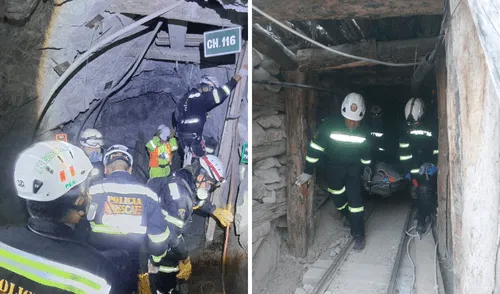 Los cadáveres se encontraban a 100 metros de profundidad en línea recta. Foto: composición LR/difusión. VIDEO: difusión Accidente en Arequipa