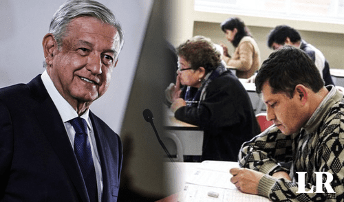AMLO recibirá a una comisión de 300 maestros en Palacio Nacional por el Día del Maestro. Foto: composición LR / El Financiero / W Radio larepublica.pe