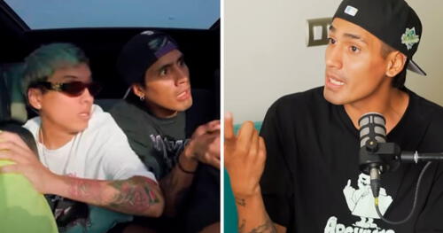 Gerardo Pe afirma que tiene grandes proyectos por cumplir junto a Dafonseka. Foto: composición LOL/captura de YouTube/Alonso Acuña Gerardo Pe | Dafonseka | Hablando Huevadas | YouTube