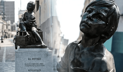 El monumento del Petiso es una alegoría a los niños trabajadores de la calle