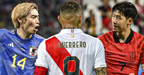 La selección peruana se enfrentará a Japón y Corea del Sur antes de arrancar en las eliminatorias sudamericanas al Mundial 2026. Foto: composición LR/AFP Selección peruana