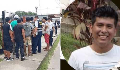 Joven asesinado por tratar de impedir un asalto. Foto: composición LR/VIA Televisión Muerte en Tarapoto