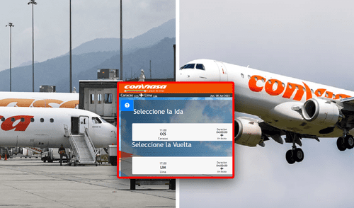 Vuelos de Caracas-Lima en Conviasa ya están disponibles desde junio de 2023. Foto: composición LR/Conviasa/AFP Caracas