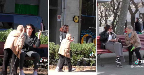 Anciana pide ayuda para robar un banco