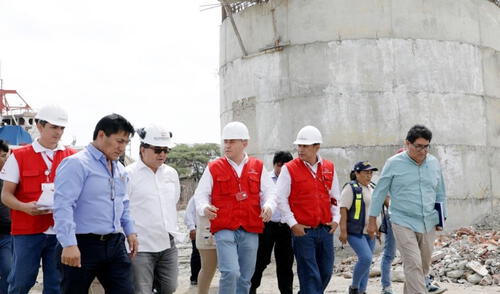 Inspección. Contralor Nelson Shack supervisó ejecución de obras en la región Piura. Foto: Contraloría