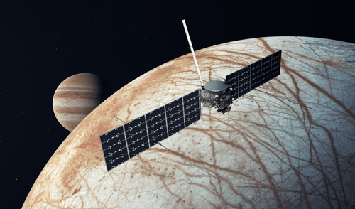 La sonda Europa Clipper se dirigirá a Europa, una luna helada de Júpiter. Foto: NASA La sonda Europa Clipper se dirigirá a Europa, una luna helada de Júpiter. Foto: NASA