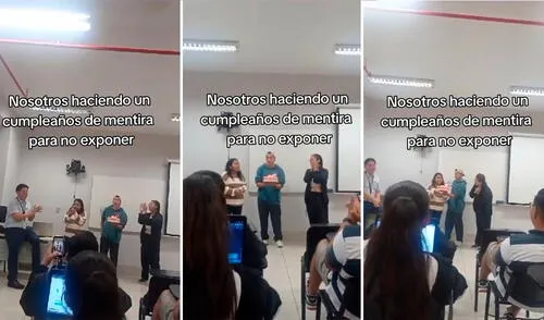 Los cibernautas elogiaron esta innovadora idea que tuvieron los alumnos. Foto: composición LR / capturas de TikTok / @Upenina.en.apuros UPN, viral, video viral, TikTok