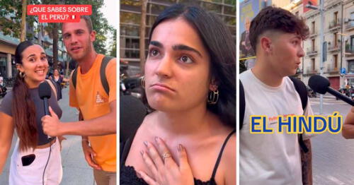 Extranjeros fueron corregidos por cibernautas al exponer lo que conocían del Perú. Foto: composición LR /TikTok/ @mario_colomin Españoles | Perú | España | TikTok | video viral
