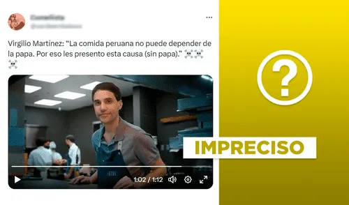 Virgilio Martínez preparó la causa sin papa de manera irónica