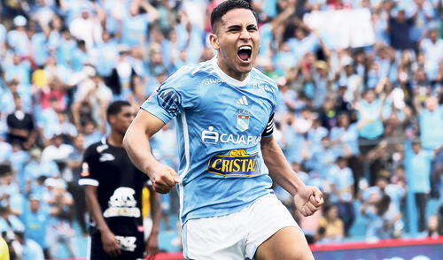 Estreno. Gianfranco Chávez marcó su primer gol con Sporting Cristal en la Liga 1 1023. Foto: John Reyes/La República larepublica.pe