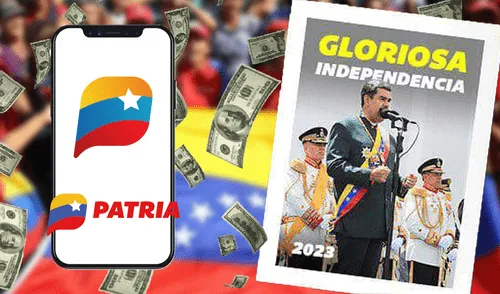 Conoce el nuevo monto del Bono Gloriosa Independencia 2023. Foto: composición LR/ MPPE/ Patria/ Freepik Bono Día de la Independencia 2023 | Bono del 5 de julio | Patria | Venezuela