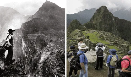 Miles de turistas visitan a Machu Picchu. Foto: Composición LR Miles de turistas visitan a Machu Picchu.