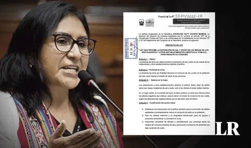 Proyecto de Ley indica que restaurantes deben implementar un cartel que indique los efectos perjudiciales para la salud de la ciudadanía. Foto: composición LR/Infobae Proyecto de ley busca prohibir saleros en restaurantes