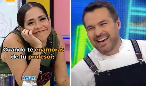 Katia Palma pone nervioso a Giacomo Bocchio: "Parece un Avenger con ese mandil de cocinero"