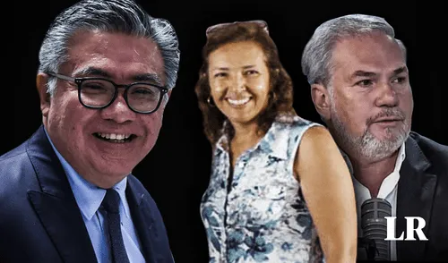 César Nakazaki indicó que Pilar Tijero, prima de Mauricio Fernandini, sería "víctima" de una campaña de desinformación. Foto: composición LR Pilar Tijero | César Nakazaki | Mauricio Fernandini | Sada Goray