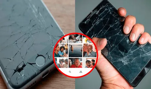 La pantalla rota en un celular no significa que la imagen no pueda transmitirse por otras vías. Foto: composición LR/Google Fotos/El Blog de Personal/Fayerwayer Teléfono | Smartphone | Pantalla rota
