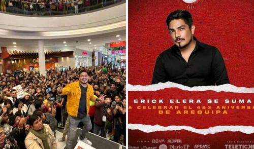 Erick Elera se presentará junto con artistas nacionales e internacionales. Foto: composición LR/Erick Elera/Desbloqueados Arequipa Erick Elera se presentará junto a artistas nacionales e internacionales