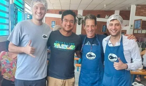 Andy García recibió grata visita.