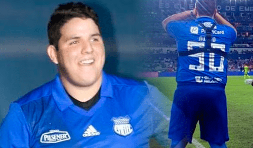 Daniel Nieto tiene 25 años y es estudiante de Medicina. Foto: composiciónLR/Emelec Daniel Prieto Emelec