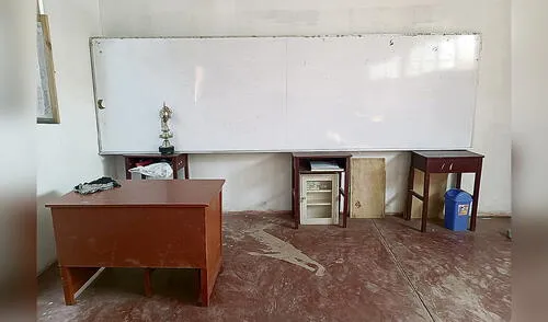 Deficiente. Padres denunciaron que los nuevos ambientes no están acondicionados para el control normal de un colegio. Falta de materiales prioritarios alerta a la población educativa. Foto: difusión Colegio Piura