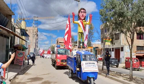 'La descarada' en marchas de Cajamarca contra Dina Boluarte. Foto: Cortesía Cajamarca