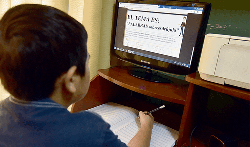Aprendo en casa. Se volvió a aplicar el plan que se utilizó durante la pandemia del COVID-19. Foto: difusión larepublica.pe