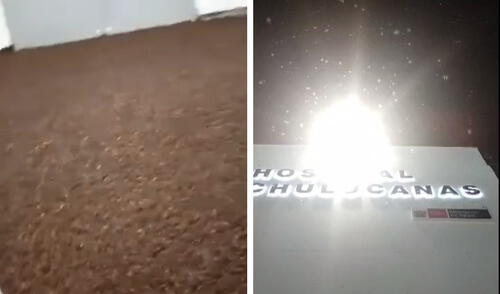 Los trabajadores del centro de salud utilizan máquinas semiindustriales para la limpieza.