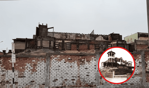 La mansión abandonada sirvió como casa de verano para el presidente Óscar R. Benavides en el siglo XX. Foto: composición LR/captura de YouTube/'Dilo nomás'/Facebook/El Callao que se nos fue Casa del presidente en el Callao