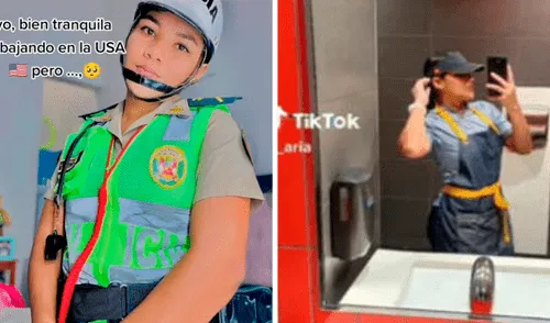 Usuarios no tardaron en comentar la historia de la joven migrante. Foto: composición LR/@J_Aria/TikTok Policía en Estados Unidos