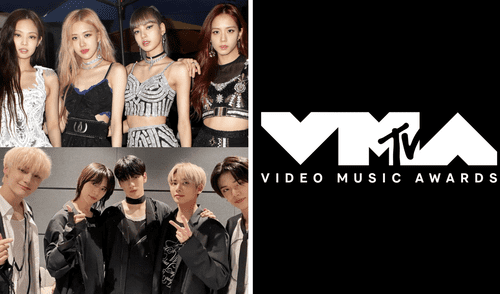 BLACKPINK y TXT como principales nominados en la categoría mejor k-pop de los 'MTV Video Music Awards 2023'. Foto: composición LR/YG/HYBE/MTV BLACKPINK y TXT como principales nominados en la categoría mejor k-pop de los 'MTV Video Music Awards 2023'