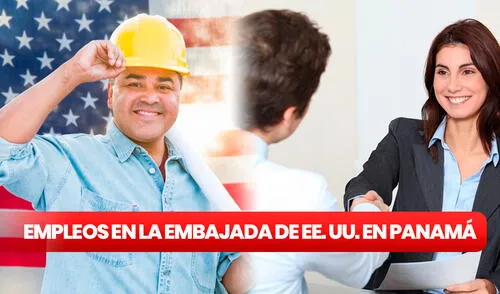 Explora cómo acceder a empleos con sueldos de hasta $20.000 dólares en la Embajada de Estados Unidos en Panamá. Tu próxima gran oportunidad laboral podría estar a solo un clic de distancia. Foto: composición LR/Trámites USA/GiGroup Foto: composición LR/Trámites USA/GiGroup