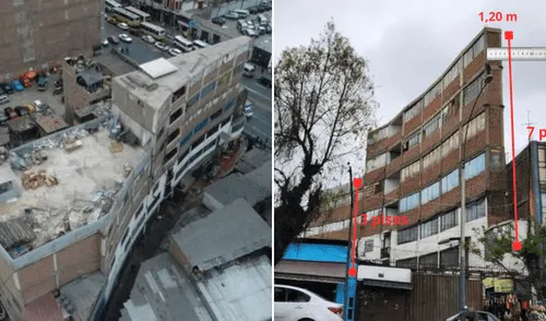 Centro de Lima, edificio en el Centro de Lima, edificio angosto