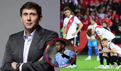Juan Pablo Varsky recordó que River Plate jugó contra Sporting Cristal en fase de grupos. Foto: composición de LR/EFE Juan Pablo Varsky, River Plate, Sporting Cristal