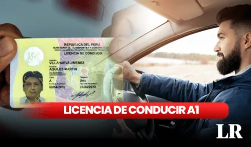 Para portar una licencia A1 debes de tener por lo menos 18 años. Foto: composición LR/ MTC/ Freepick Si tengo licencia de conducir A1, ¿qué vehículos puedo manejar en Perú, según MTC?
